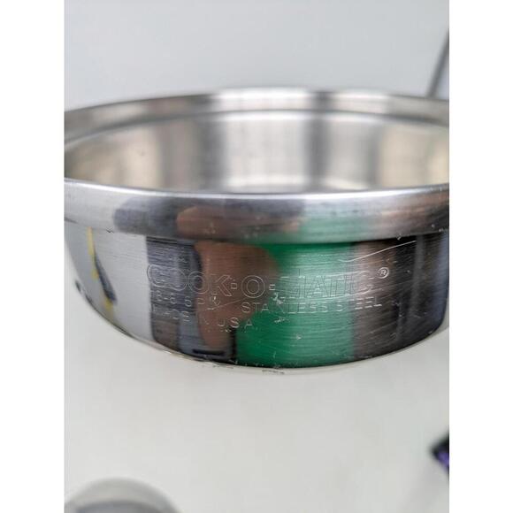 COOK-O-MATIC 1 qt Sauce Pan With Lid 18-8 5 PLY Stainless Steel USA Made 7” - Picture 6 of 8